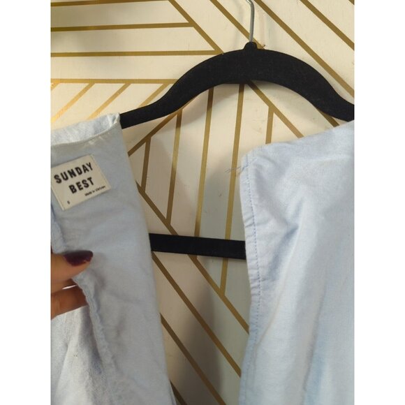 ARITIZIA SUNDAY BEST Women's Xenia Dress Romper Light Blue Size Small READ - Picture 7 of 9